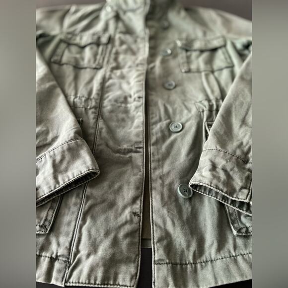 URBAN OUTFITTERS ECOTE Green Button Up Utility Jacket sz XS - Picture 2 of 8